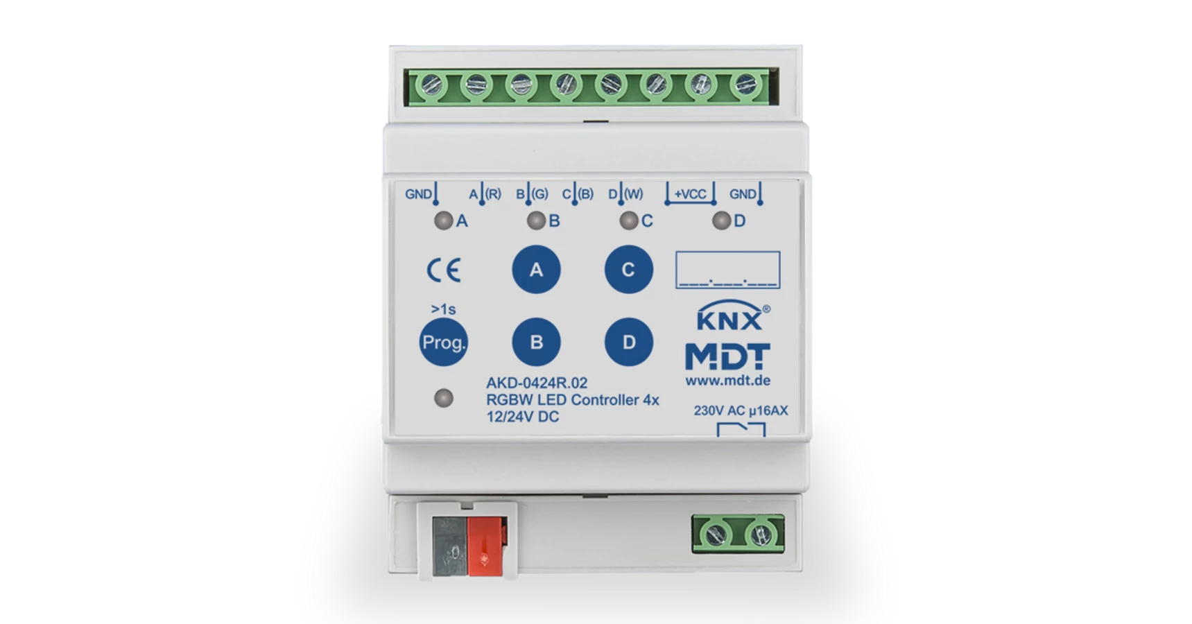 MDT AKD-0424R.02 LED Controller - 4 csatornás RGBW LED dimmer - MDT ...
