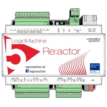 embedded systems LM5p2-RIO2 LogicMachine5 Reactor IO v2 - KNX multi gateway