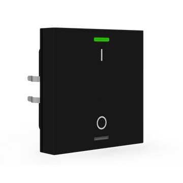 MDT RF-TAL55T106.01S RF+ Push-button Lite 55 - 2 gombos fekete, matt RF+ taszter státusz LED-ekkel