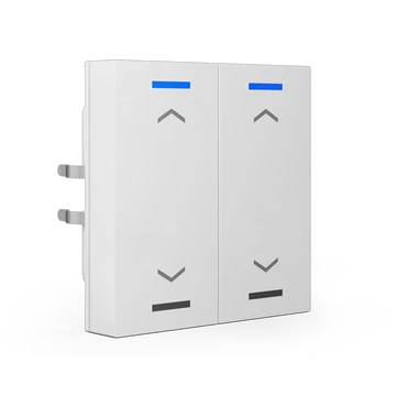 MDT RF-TAL55T202.A1S RF+ Push-button Lite 55 - 4 gombos fehér, fényes RF+ taszter státusz LED-ekkel, fel/le szimbólummal