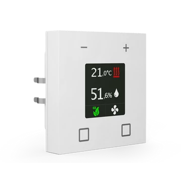 MDT SCN-RTN63S.01 Room Temperature Extension Unit Smart 63 – Studio fehér, fényes helyiség hőmérséklet mérő kijelzővel, 2 nyomógombbal
