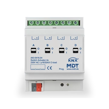 MDT AKI-0416.04 Switch Actuators AKI industry - 4 csatornás ipari KNX kapcsoló aktor