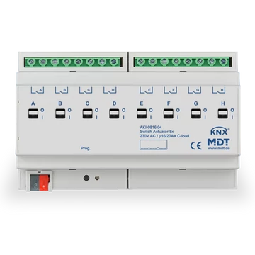 MDT AKI-0816.04 Switch Actuators AKI industry - 8 csatornás ipari KNX kapcsoló aktor
