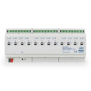 MDT AKI-1216.04 Switch Actuators AKI industry - 12 csatornás ipari KNX kapcsoló aktor