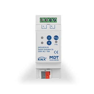 MDT AKS-0210.03 Switch Actuator AKS Standard 10A - 2 csatornás KNX kapcsoló aktor (10A)