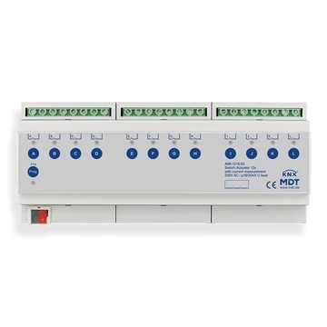 MDT AMI-1216.03 Switch Actuator AMI industry - 12 csatornás ipari KNX kapcsoló aktor, áramméréssel