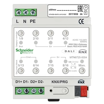 Schneider Electric 2 csatornás KNX DALI gateway