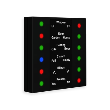 MDT SCN-LED5506.01 LED Indicator 55 - fekete, matt státusz kijelző 