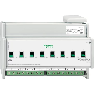 Schneider Electric 8-as KNX kapcsoló aktor, áram méréssel