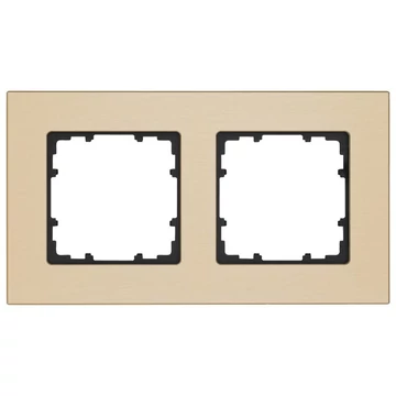 5TG11223- Siemens Delta Miro aluminium sárga 2-es fém keret aluminium sárga