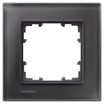 5TG12012- Siemens Delta Miro Glass üveg 1-es keret fekete