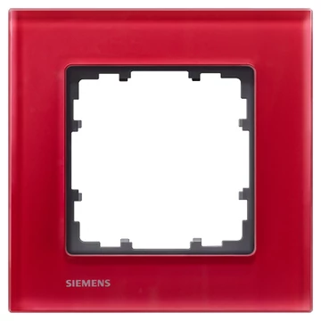 5TG12013- Siemens Delta Miro Glass Orient üveg 1-es keret piros