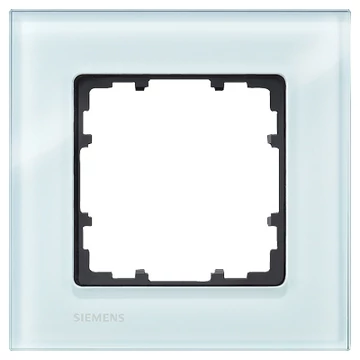 5TG1201- Siemens Delta Miro Glass üveg 1-es keret kristályzöld