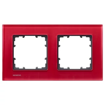 5TG12023- Siemens Delta Miro Orient Glass üveg 2-es keret piros