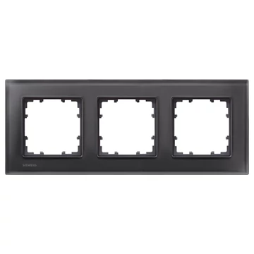 5TG12032- Siemens Delta Miro Glass üveg 3-as keret fekete