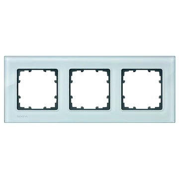 5TG1203- Siemens Delta Miro Glass üveg 3-as keret kristályzöld