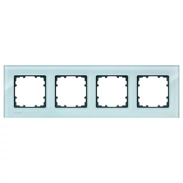 5TG1204- Siemens Delta Miro Glass üveg 4-es keret kristályzöld