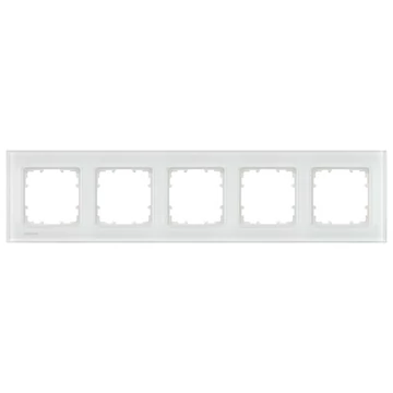 5TG12051- Siemens Delta Miro Glass üveg 5-ös keret fehér