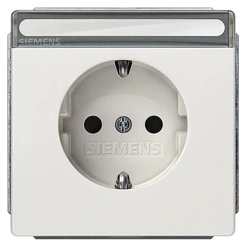 5UB1857- Siemens dugalj titánfehér címkézési mezős, gyermekzáras