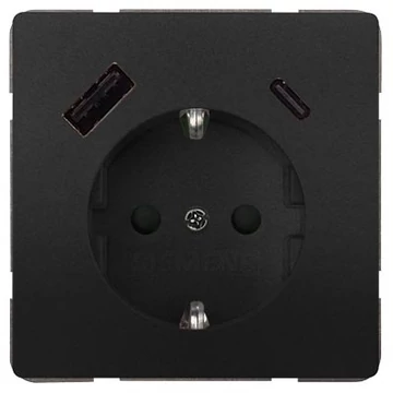 5UB1870-1AC01 - Siemens DELTA style dugalj USB csatlakozóval, antracit