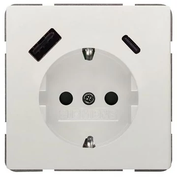  5UB1870-1TW01 - Siemens DELTA style dugalj USB csatlakozóval, titánfehér