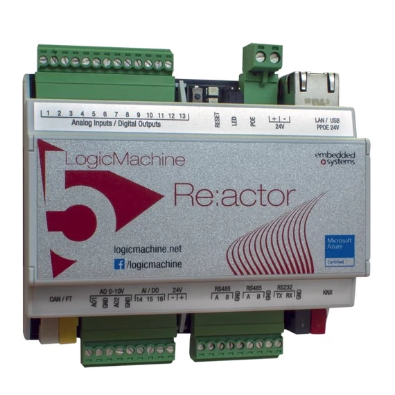 embedded systems LM5p2-RIO3E LogicMachine5 Reactor IO v3 EnOcean Power- KNX - CANx multi gateway