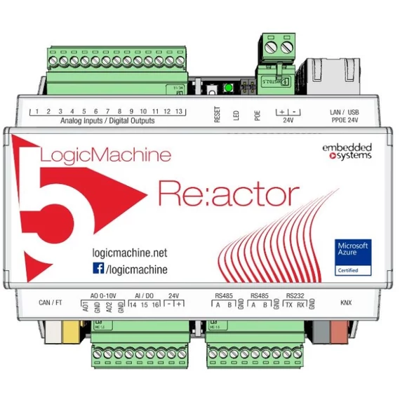 embedded systems LM5p2-RIO3 LogicMachine5 Reactor IO v3 - KNX multi gateway