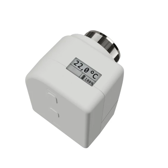 MDT RF-HVA1DAA.01S RF+ Heating Valve Drive – RF+ radiátorszelep vezérlő, AA elemes