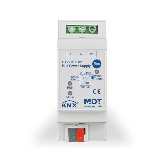 MDT STV-0160.02 Bus Power Supply STV 160mA – 160mA-es KNX tápegység 