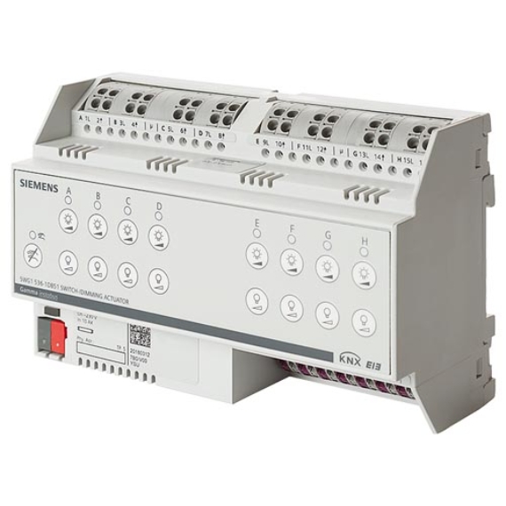 Siemens 5WG1536-1DB51 - 8 kimenetes kapcsoló/dimmelő aktor