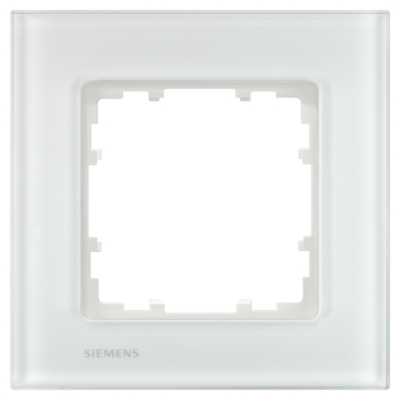 5TG12011- Siemens Delta Miro Glass üveg 1-es keret fehér