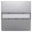 Siemens DELTA style 5WG1285-2DB42 - 2 gombos taszter, platina színű, státusz LED-ek nélkül