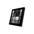 Kép 2/3 - Interra ITR331-2001 - iX3 taszter, termosztát 4" kijelzővel - 8 gombos, üveg, fekete, levegőminőség érzékelővel